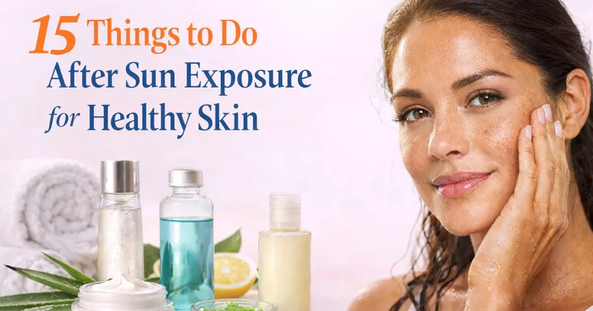 15 Things to Do After Sun Exposure for Healthy Skin