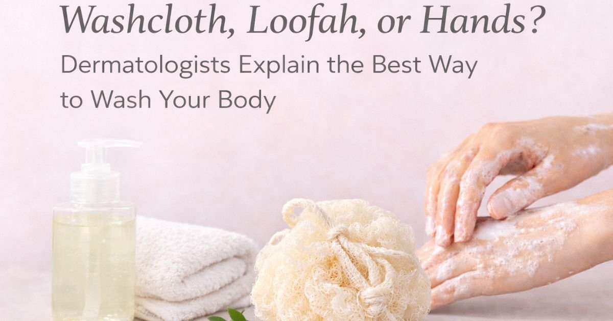 Washcloth Loofah or Hands Dermatologists Explain the Best Way to Wash Your Body