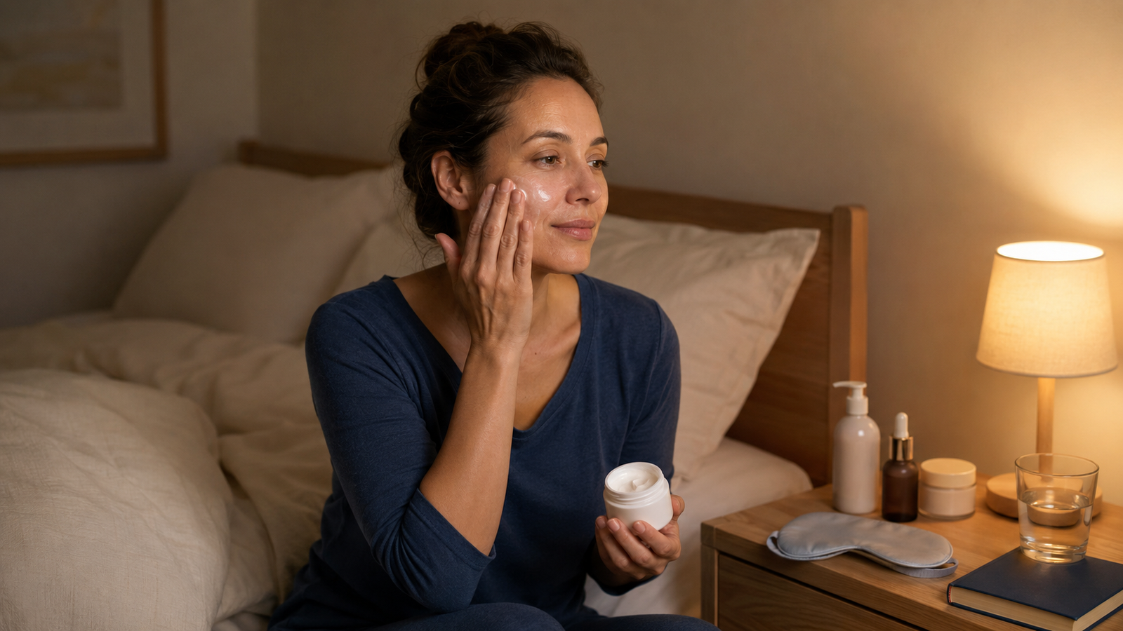 Bedtime self care routine that improves sleep and skin with gentle skincare and calming nighttime habits